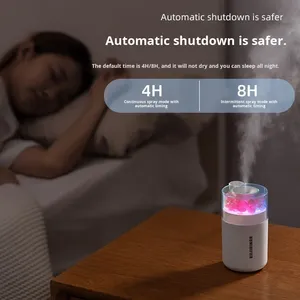 เครื่องเพิ่มความชื้นในรถยนต์แบบพกพา รุ่นใหม่ สไตล์โมเดิร์น พร้อมพอร์ต USB กำจัดกลิ่น ด้วยระบบพ่นละอองน้ำ ขนาดเล็ก วัสดุพลาสติก ความจุ 0.5 ลิตร เสียงเงียบ 36-45 เดซิเบล กำลังไฟ 4 วัตต์ พร้อมไฟสร้างบรรยากาศ - Product Image 3