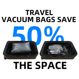 Cao Cấp Nén Đóng Gói Cubes Thời Trang Du Lịch Tiết Kiệm Không Gian Xách Tay Tổ Chức Lưu Trữ Túi Dây Kéo Chân Không - Product Image 5