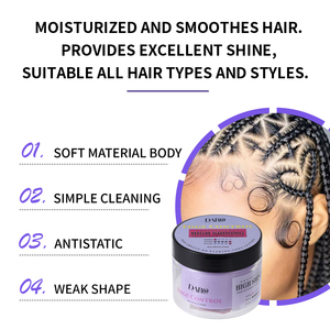 <span class=keywords><strong>Gel</strong></span> de tressage de cheveux 4C de conditionnement avec logo personnalisé, fixation douce, booster de cire pour cheveux noirs, contrôle des bords - Product Image 5