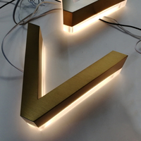 Letrero de Canal con Letras LED 3D Personalizado de Acero Inoxidable IP65 Resistente al Agua con Tiras LED para Hoteles y Hospitales - Decoración Exterior y Señalización