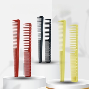 Peignes à cheveux professionnels en plastique PP, peignes de barbier résistants à la chaleur, ensemble de peignes de salon pour hommes et femmes - Product Image 1