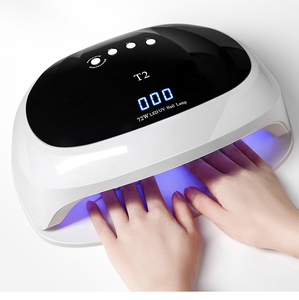 Gran espacio dual led T2 dos mano lámpara de uñas 72W <span class=keywords><strong>Pro</strong></span> UV lámpara LED de uñas secador de luz solar Sensor de infrarrojos - Product Image 5