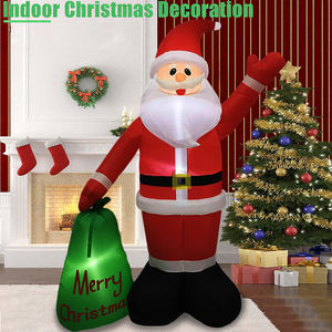 6FT Light LED IP44 Waterproof Eco-friendly Inflatable Santa Claus Gift Bag Outdoor Holiday Yard <b>Christmas</b> <b>Decoration</b> Home Garden - Product Image 3