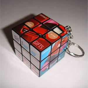 Mini Cubo de Rubik 3x3, Llavero, Rompecabezas Publicitario Portátil para Adolescentes - Product Image 3