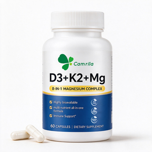 Capsules de complexe 8-en-1 Magnésium D3 K2 à marque privée OEM – Complément de soutien immunitaire à haute biodisponibilité et formule multi-nutriments - Product Image 1