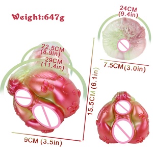 GEEBA Dual Channel Realistic Horse Male Aircraft Cup All Access Soft Silicone <b>Masturbator</b> Penis Exercise Sex Toy for Adult 18+ - Product Image 6
