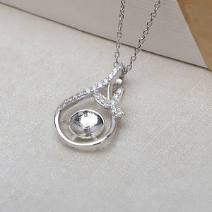 จี้เงินแท้ S925 พร้อมฐานรองไข่มุก 8-10 มม. อุปกรณ์ DIY สำหรับทำสร้อยไข่มุก  ฐานรองไข่มุกแบบกึ่งสำเร็จรูป 3019 ไข่มุกเม็ดเดี่ยว - Product Image 3