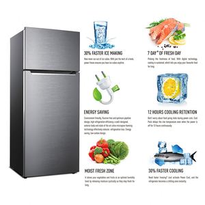 Refrigerador portátil de doble puerta con control electrónico, 368L, venta al por mayor, nuevas tendencias, con <span class=keywords><strong>la</strong></span> <span class=keywords><strong>mejor</strong></span> <span class=keywords><strong>marca</strong></span> - Product Image 1