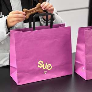 Customized Eco-Friendly <b>Biodegradable</b> Recyclable Toy Gift Bag with Twisted Handle Personalized Logo Packaging Kraft <b>Paper</b> Bag - Product Image 5