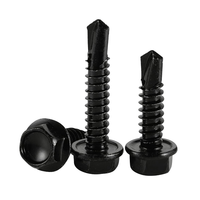 Tornillos Autoperforantes de Cabeza Hexagonal con Punta de Perforación, Acero Plateado, OEM Personalizado para Techos Metálicos y Estructuras de Acero