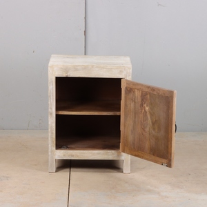 Minimalist Wooden Bedside Table Bedroom Side <b>Cabinet</b> with Compact Storage Design for <b>Small</b> Space Furniture Solutions - Product Image 2