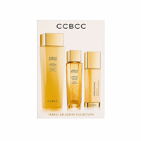 Trio de soins du visage raffermissants à l'extrait d'abeille : Lotion hydratante, Huile nourrissante pour le visage, Sérum réparateur régénérant, Anti-âge, Réduit les ridules
