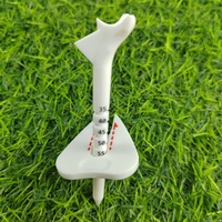 Tees de golf en plastique étagé avec logo personnalisé, dessus en caoutchouc durable avec marques de mesure de la hauteur, accessoires de golf