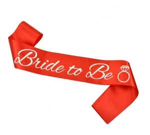 New Black <span class=keywords><strong>White</strong></span> Bride to Be Sash addio al nubilato Sash Bridal Shower Hen Party decorazioni di nozze bomboniere accessori - Product Image 6