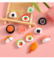 Ciondoli in Resina a Forma di Mini Sushi e Palline di Riso per Artigianato Fai-da-Te e Accessori per Case delle Bambole - Vendita all'Ingrosso