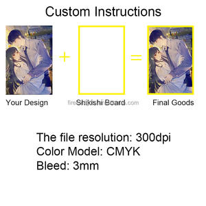 Tableau de Shikishi d'<span class=keywords><strong>anime</strong></span> japonais imprimé d'<span class=keywords><strong>anime</strong></span> japonais personnalisé Tableau de signature de dessin de graffiti dessiné à la main d'art personnalisé - Product Image 6