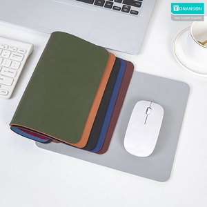 Vente en gros Tapis de souris en cuir PU avec logo, base antidérapante pour le bureau et les jeux-Ajoutez votre logo ou votre motif - Product Image 2