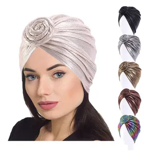 Bán Buôn Đẹp Thiết Kế Mới Turbans Thắt Nút Turban Head Hijab Cap Mũ Headband Phụ Kiện Phụ Nữ Ladies Headwraps Hồi Giáo