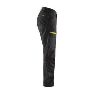 BLAKLADER - 145618459933C50 Service <b>trousers</b> with <b>stretch</b> <b>Black</b>/Yellow - EAN 7330509651230 WORK <b>TROUSERS</b> CARGO WORK <b>TROUSERS</b> - Product Image 5