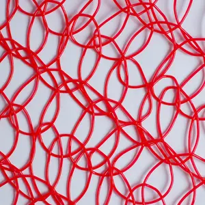 Handgemachte Hotsale UV Widerstand Hohe Qualität Weihnachten Dekoration Motiv Lichter Materialien PVC Mesh Net Teppich