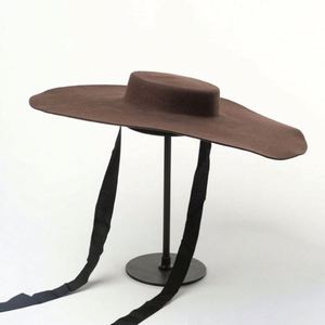 Sombrero Fedora Unisex de 15 cm de Ancho con Correa para la Barbilla, Personalizado, de Lana, con Ala Ancha y Rígida, para Invierno, Estilo Casual - Product Image 2