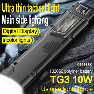 S90 ไฟฉายแบบคลิปหนีบปากกา LED แบตเตอรี่แบบชาร์จไฟได้จอแสดงผลดิจิตอลยุทธวิธีกลางแจ้งกันน้ำอายุการใช้งานแบตเตอรี่ยาวนาน - Product Image 4