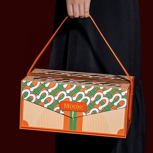 <span class=keywords><strong>2025</strong></span> tùy chỉnh mới giữa mùa thu Lễ hội sang trọng lòng đỏ giòn da băng bánh trung thu Hộp quà tặng bao bì rỗng hộp PU xử lý in ấn - Product Image 2