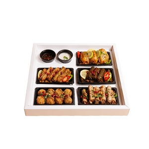 Emballage Alimentaire Jetable en Papier pour Plats <span class=keywords><strong>à</strong></span> <span class=keywords><strong>Emporter</strong></span>, Boîte <span class=keywords><strong>à</strong></span> <span class=keywords><strong>Brunch</strong></span> Personnalisable, Boîte <span class=keywords><strong>à</strong></span> Charcuterie pour Petit Déjeuner, <span class=keywords><strong>Plateau</strong></span> Alimentaire en Carton - Product Image 5