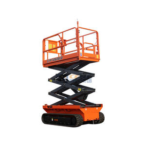 Élévateur à ciseaux hydraulique à batterie Table élévatrice à ciseaux à chenilles autopropulsée Ascenseur à chenilles à vendre - Product Image 1