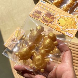 Jouet anti-stress en TPR écologique, petit tortue dorée souple à rebond lent, pour adultes et enfants (3 ans et plus) - Vente chaude - Product Image 3