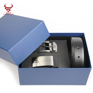 Ceintures en <span class=keywords><strong>cuir</strong></span> véritable pour hommes, Clip en métal, boucle cadeau, boîte d'emballage, italie, vente en gros, 2022 - Product Image 2