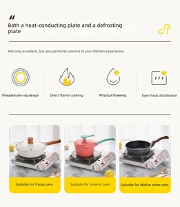 Plateau <span class=keywords><strong>de</strong></span> dégivrage en alliage d'aluminium réutilisable et écologique, diffuseur <span class=keywords><strong>de</strong></span> chaleur pour cuisinière à <span class=keywords><strong>gaz</strong></span>, protection pour ustensiles <span class=keywords><strong>de</strong></span> cuisine - Product Image 6