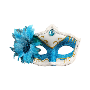 قناع نصفي لامع مزين بالكريستال بتصميم فينيسي للحفلات التنكرية وحفلات الزفاف وأعياد الميلاد - Product Image 2