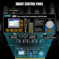AUTOOL CT500 GDI EFI FEI Machine de nettoyage et de test des injecteurs de carburant 6 cylindres pour voiture et moto