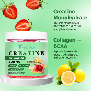 Factory Direct <b>Creatine</b> for women Gummies with Total Carbohydrates Supports Lean Muscle Elasticity Faster Recovery Gummies - Product Image 5