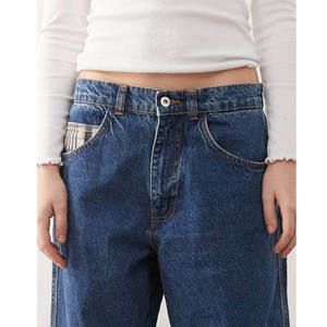 بنطلون جينز رجالي مخصص بقصة واسعة من الأسفل للرجال والنساء - Product Image 6