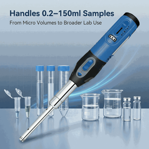 Homogénéiseur portable avec tête de distribution optionnelle, capable de gérer une capacité de 0,2 à 150 ml, ensemble HR-10B - Product Image 3