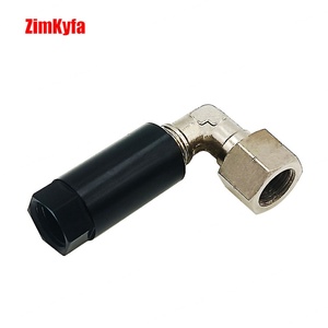 Kit d'adaptateurs de manomètre de pression de rail de carburant pour véhicules Ford/GM avec adaptateur de valve Schrader en alliage d'aluminium (Argent/Noir) - Product Image 4