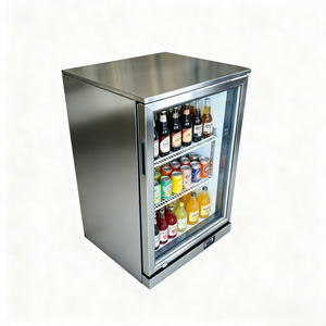 Réfrigérateur à bière à porte simple avec refroidissement par air / Réfrigérateur de bar à porte vitrée / Réfrigérateur à bière sous comptoir en acier inoxydable - Product Image 2