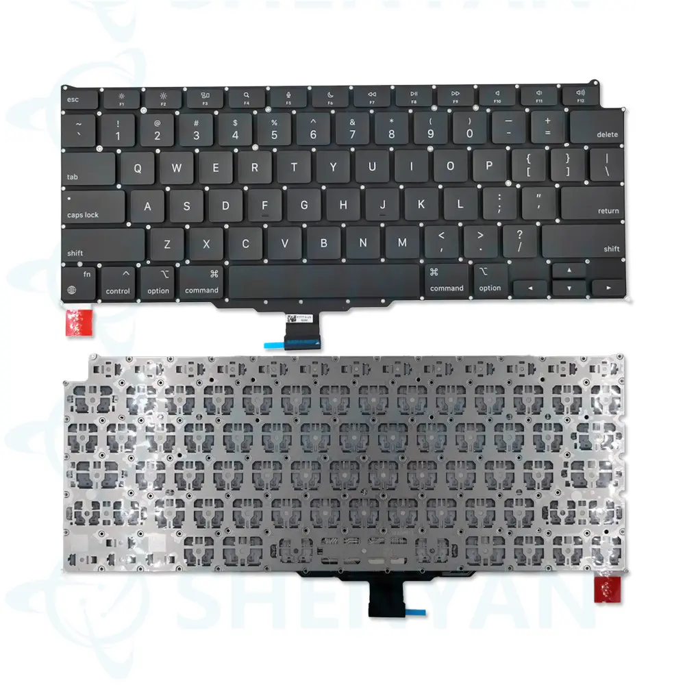 Laptop US UK Russian French Spsnish German Arabic Turkish Layout A2337 Keyboard Replacement For Macbook Air 13.3" 2020 EMC 3598