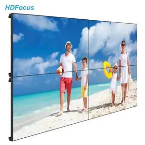 Hdfocus อัลตร้าขอบแคบพิเศษ4K 55นิ้ว2x2 3x3 3x4 3X5 4x4Wall ติดผนังวิดีโอโฆษณาอัจฉริยะหน้าจอแยกจอแอลซีดี