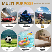 Compresseur d'air numérique portable ABS 21 mm 150 psi pour pneus de voiture, gonfleur de pneus 6000 mAh avec lumière d'urgence et mesure de pression des pneus - Prix usine