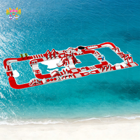 Parc aquatique gonflable de grande taille pour parc d'attractions et enfants, nouvelle conception, marque AirFunPro, matériau PVC