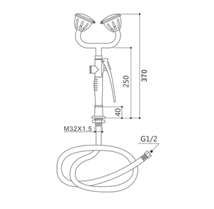 Doccia di Emergenza a Doppia Uscita per Lavaggio Occhi, Attrezzatura di Sicurezza da Laboratorio, Stazione Portatile per Lavaggio Occhi per Laboratorio - Product Image 2