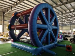 Château gonflable combiné toboggan et grande roue, pour utilisation humide ou sèche, idéal pour la <span class=keywords><strong>location</strong></span> de fêtes d'enfants - Product Image 3