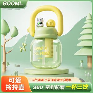 แก้วน้ำอัลไซออนส์ 500 มล. พร้อมหลอดดูด ใช้ซ้ำได้ สำหรับผู้หญิง ใช้ในช่วงฤดูร้อน - Product Image 5