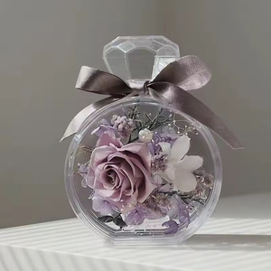 Rosa Preservada con Tacto Real, Flor Colorida Eterna e Inmortal en Botella de Perfume, para Acción de Gracias, Graduación, Navidad, San Valentín - Product Image 2