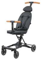 Poussette bébé légère et portable 4-en-1 en métal et tissu, pliage compact, facile à transporter, système de voyage