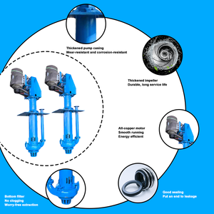 <span class=keywords><strong>Pompe</strong></span> <span class=keywords><strong>à</strong></span> boue submersible verticale haute pression et haute pression de surpression pour le dragage des fossés et l'extraction minière - Product Image 2