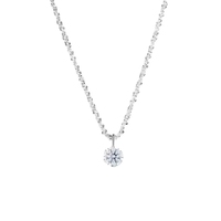 FY-PL226 S925 Серебряное колье с сияющим цирконом, модное свадебное украшение, легкая роскошь, цепочка-веревочка с солитером, дизайн «Дыхание младенца»